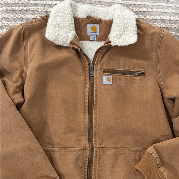 Carhartt Weathered Duck Wildwood Tan Canvas Women’s Jacket size XL - Picture 14 of 15